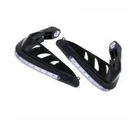 Motorcycle Hand Guard Universal For Kawasaki Z750 Z800 For Z900 Z1000 For Versys 650 1000 ER6N ER6F Motorcycle Handguard 17-22mm Handlebar With LED Light ABS Hand Guard Motorcycle Handguards(Black-whi