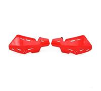 Motorcycle Hand Guard Universal Impact Resistant Motorcycle Hand Guards ABS Plastic Metal Construction(Red)