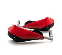 Motorcycle hand guards 1Pair 22mm 25mm 28mm Universal Motorcycle Hand Handlebar Handle Bar Guards Dirt Bike Handguard For Honda For Suzuki(Red)