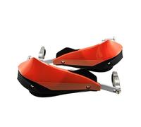 Motorcycle hand guards 1Pair 22mm 25mm 28mm Universal Motorcycle Hand Handlebar Handle Bar Guards Dirt Handguard For Honda For Suzuki(Orange)