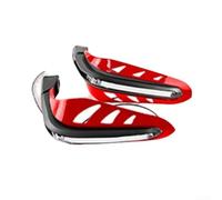 Motorcycle Hand Guards LED Indicators for Dirt for bikes - High Strength ABS Replacement Covers Fitment(red)