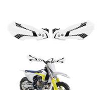 Motorcycle Hand Guards Universal, Hand Guard Mount Kit Adjustable, 7/8 IN (22 MM) ~11/8 IN (28MM), Dustproof, Rainproof and Dropproof, for Motocross, Vintage Motorcycle, ATV (White)