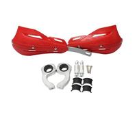 Motorcycle Hand Protector Universal 22mm 28mm guards Cover Handle Mounting Kits Handguard Handle Protection Shield(Red)