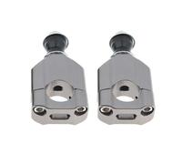 Motorcycle Handbar Rising Clamp 2pcs 1 1/8" 28mm CNC Motorcycle Handlebar Mount Riser Clamp Aluminium Machined Left Right HandleBar