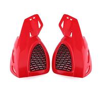 Motorcycle Left Right Handguard Extender Hand Brush Guards, Motorcycle Hand Guards Universal 7/8" Dirt Bike Scooter ATV Motorcycle Brush Bar Hand Hand Guards Guards Handguard Red