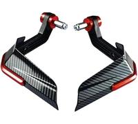 Motorcycle Handguard for Triumph Bonneville/Bonneville 650 750 T100 T120, Windproof Hand Protector with Collision Defense Windshield Accessories for Various Motorbikes,C Red