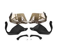 Motorcycle Handguard Protector, Handlebar Hand Shield for S1000XR 13-18, F800GS ADV R1200GS R1250GS, Impact - Resistant PC+PP Plastic with Adjustable Bracket and Windshield (Brown)