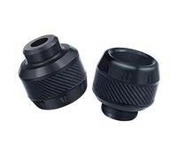 Motorcycle Handguards 2 Pcs Aluminum Alloy Universal Motorcycles Falling Protector Explosion-proof Front Fork Cups Sliders Crash Motorcycle Hand Guards(Black)