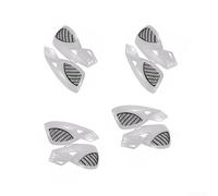Motorcycle Handguards 9.45in White ABS Plastic Motorcycle Handguards