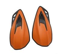 Motorcycle handguards Aluminum Hand Guards Motorcycle Handguard Simple Installation Motorcyclists(Orange)