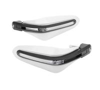 Motorcycle Handguards Brake Lever Guard With LED Light Windproof Hand Guard Hand Shield Protector For Motorcycle Scooter Moped Motocross Motorbike Handguard(Yellow Light white)