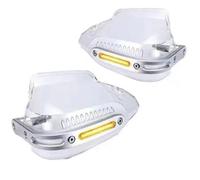 motorcycle handguards For Honda CB400X/F CBF190TR CB190SS Motorcycle Hand Guard With Light,Brake Clutch Windproof Anti-fall Handlebar Guards handlebar guard wind guards(Clear Yellow light)