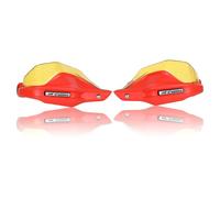 motorcycle handguards For Honda CRF190L CBF190X CB190X Motorcycle Modified Thickened Handlebar Windshield Hand Guard Brake Clutch Windscreen handlebar guard wind guards(Red Yellow+Aluminum label)