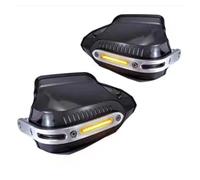 motorcycle handguards For KYMCO RacingX150 KRV180 G150 V125 Motorcycle Modified Handlebar With Light Windshield Hand Guard Brake Clutch Windscreen handlebar guard wind guards(Dark brown [with light])