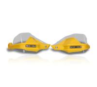 motorcycle handguards For VOGE DS525X DS625X Modified Motorcycle Thickened Handlebar Windshield Hand Guard Brake Clutch Windscreen handlebar guard wind guards(Yellow Clear+label Extended)
