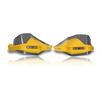 motorcycle handguards For VOGE DS525X DS625X Modified Motorcycle Thickened Handlebar Windshield Hand Guard Brake Clutch Windscreen handlebar guard wind guards(Yellow Gray+label Extended)