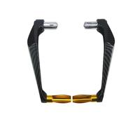 Motorcycle Handguards Hand Motorcycle 7/8" 22 Mm Aluminum Alloy Handlebar Brake Clutch Lever Hand Guard Protector Modification Handguard Accessories(Golden)