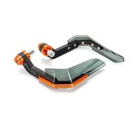 Motorcycle Handguards Windproof Protective Gear Aluminum Motorcycle Protector Windshield Handguard Motocross Scooter Handle(Orange)