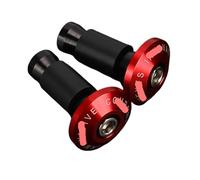 Motorcycle Handle Bar Cap Plug For For N-ja 250 250R 300 400 400R 600R ZZR400 ZR550 ZR750 ZXR750 ZX-9R ZX-10R Motorcycle Handlebar Grips Cap Plugs End Motorcycle Ends Caps(Red)