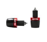 Motorcycle Handle Bar Cap Plug For NC 750 S/X All Year Motorcycle 7/8" Handlebar Grip Ends Counterweight Handle Bar End Cap Plugs Slider(Red)