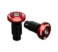 Motorcycle Handle Bar Cap Plug Handlebar Grips Cap Motorcycle Handle Bar End Cap Anti Vibration Slider Plugs For Suzuki For RM65 RM80 RM85 RM125 RM250 RM400 RM500 1984-2025(Red)