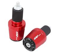 Motorcycle Handle Bar Cap Plug Motorcycle Handlebar Grips Handle Bar End Cap Plugs For SV650 SV650X SV650S(Red)