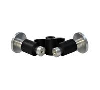 Motorcycle Handle Bar End Grips Cap Plug Slider Counterweight Cover For Suzuki 7/8" 22 Mm Motorcycle Handlebar End(SILVER,B)
