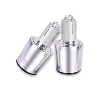 Motorcycle Handle Bar End Grips Ends Cap Plug Slider Counterweight Cover For Rebel CMX 1100 300 500 CM300 CM500 Motorcycle Handlebar End(SILVER)