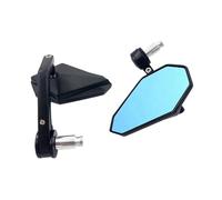 Motorcycle Handle Bar End Mirror 7/8" 22 Mm Side Rearview Mirrors Custom Smoke Blue Lens For Ya&maha For Du&cati For Ho&nda For Suzuki Mirrors Rearviews