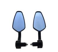 Motorcycle Handle Bar End Mirror 7/8" 22 mm Side Rearview Mirrors Smoke Blue Lens For Ducati for BMW Mount Clamp