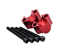 Motorcycle Handle Bar Riser 22mm 7/8" Handlebar Riser Bar Mount Handle Clamp For Kawasaki For Z900 For Z1000ABS For Z800ABS For Z800 For Z750 For Z650 Handlebar Risers(22mm Red)