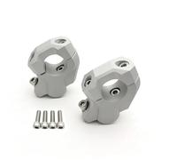 Motorcycle Handle Bar Riser For BMW For R1200GS LC For R1250GS R1200 R 1200 GS Adventure R 1250GSA 1250 GSA 2013-2023 CNC Handlebar Riser Handlebar Riser Clamp(Silver)