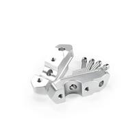 Motorcycle Handle Bar Riser For BMW For R1300GS 2024 Handlebar Riser Clamp Adapter Handle Bar Height Lift Mount CNC Aluminum Raisers Handlebar Risers(Silver)