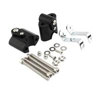 Motorcycle Handle Bar Riser For BMW R18 2020-2021 Motorcycle Aluminum Alloy Handlebar Riser Adapter Kit Mount Handle Clamp Handbar Rising Clamp(Black)