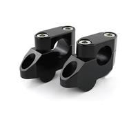 Motorcycle Handle Bar Riser For CB350/F For CB360 For CB400SS For CB550 22mm 7/8" Motorcycle Off-set Handlebar Risers Back Moved Mounting Riser Handlebar Riser Clamp(Black)