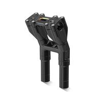 Motorcycle Handle Bar Riser For Dyna Fat Bob FXDF Hard Candy Custom FXDF Dark Custom FXDF 5/6/7.25/8.25" Rise Motorcycle 1 Inch Handlebar Risers Clamps Handlebar Riser Clamp(Black n Orange)