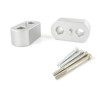 Motorcycle Handle Bar Riser For Triumph For XCX For XCA For XRT 800XC XR Tiger Handlebar Risers Mount Clamp Kit Fit Handbar Rising Clamp(Silver)