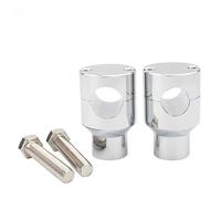 Motorcycle Handle Bar Riser For V-Star 650 1100 For Road For Star 1600 1700 Motorcycle Handlebar Riser Bracket Clamp Kit 22MM 25MM Handbar Rising Clamp(22mm Chrome)