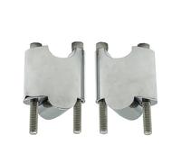 Motorcycle Handle Bar Riser For XL1200X For XL1200XS 48 2010 Motorcycle Rise Handlebar Heighten Block Extension Kit Aluminum Handbar Rising Clamp(Chrome)