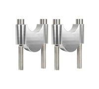 Motorcycle Handle Bar Riser Universal CNC Motorcycle Handlebar Riser 7/8" 22mm 1 1/8" 28mm Universal Bar Clamps 22/28mm Handlebar Riser Clamp(22mm Silver)