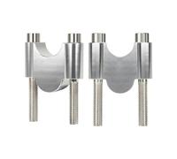 Motorcycle Handle Bar Riser Universal CNC Motorcycle Handlebar Riser 7/8" 22mm 1 1/8" 28mm Universal Bar Clamps 22/28mm Handlebar Riser Clamp(28mm Silver)