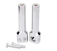 Motorcycle Handle Lift clamp Compatible with Universal Chrome 1'' 25MM Handlebar Riser Backward Back Moves Bracket Kit