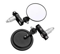 Motorcycle Handle Mirror Aluminum Bar End Rearview Mirrors Accessories For For VERSYS 1000 ZX 12 6 R Z 650 900(Black)