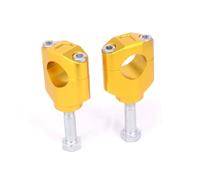 Motorcycle Handle Rising For CRF250R For 450R For CR125 For KX250 28MM 1 1/8 Motorcycles CNC Handlebar Bar Riser Raiser Clamp Mount Handlebar Bar Risers(Gold)
