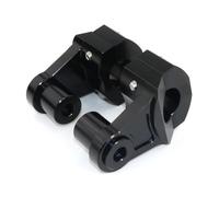 Motorcycle Handle Rising Motorcycle 25.4mm Handlebars Fat Bar Mount Clamps Risers For CMX300 500 1100 For Rebel For Shadow 600 Handlebar Bar Risers(Black)