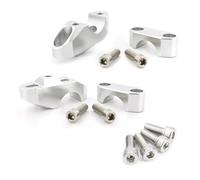 Motorcycle Handle Rising Motorcycle Handlebar Riser Back Moved Risers For Aprilia For Dorsoduro 750 For 900 1200 28mm 1 1/8" Handlebar Bar Risers(Silver)