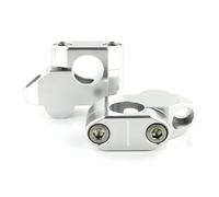 Motorcycle Handle Rising Motorcycle Handlebar Risers Back Moved Up Mounting Riser Handle Bar For Aprilia For ETV 1000 2001-2007 22mm 7/8" Handlebar Bar Risers(Gloss Silver)