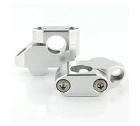 Motorcycle Handle Rising Motorcycle Handlebar Risers Back Moved Up Mounting Riser Handle Bar Offset For XT250 For XT225 For XT350 22mm 7/8" Handlebar Bar Risers(Silver)