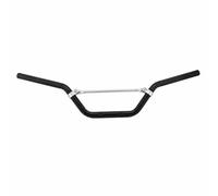Motorcycle Handlebar Aluminum Alloy Cross Brace 480G Classic Bent Profile Steering Control Component Standard 22Mm Universal Fit For Vintage, Black