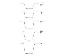 Motorcycle Handlebar Ape Hanger 1 Inch Diameter 10 12 14 16 18 Inch Rise Compatible With Select Models(Black 10 inch Rise)